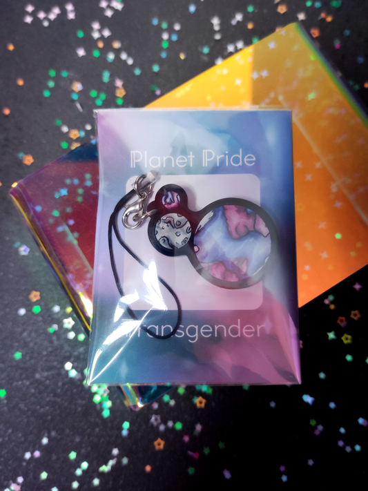 Planet Pride: Transgender - Single-sided acrylic keychain