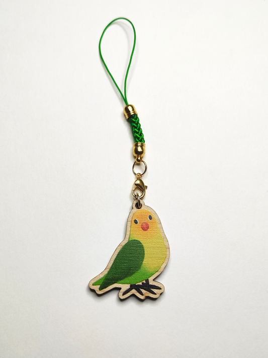 Birds of the World: Lovebird - Wooden Charm