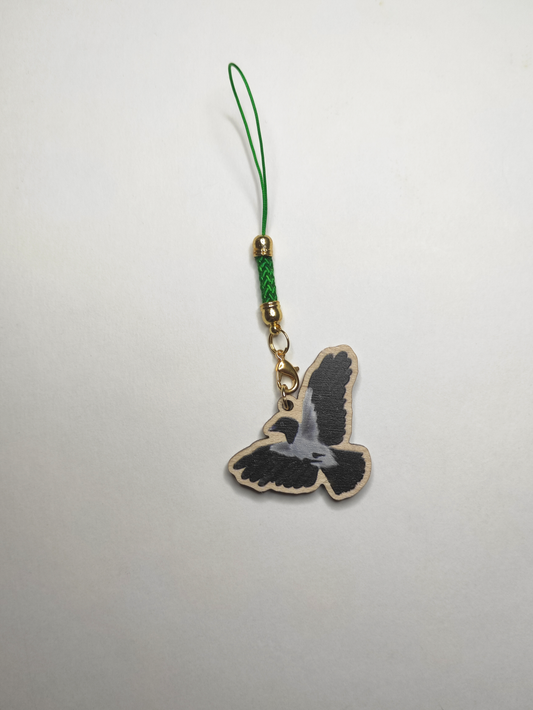 Eurasian Birds: Hooded Crow - Wooden Charm