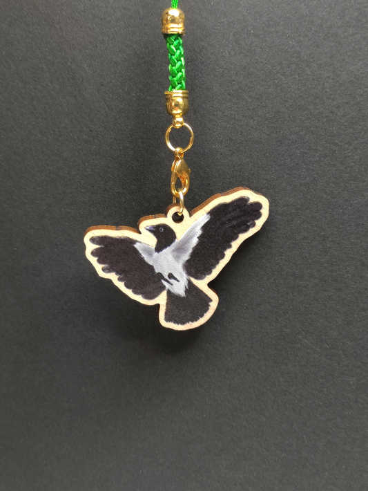 Eurasian Birds: Hooded Crow - Wooden Charm