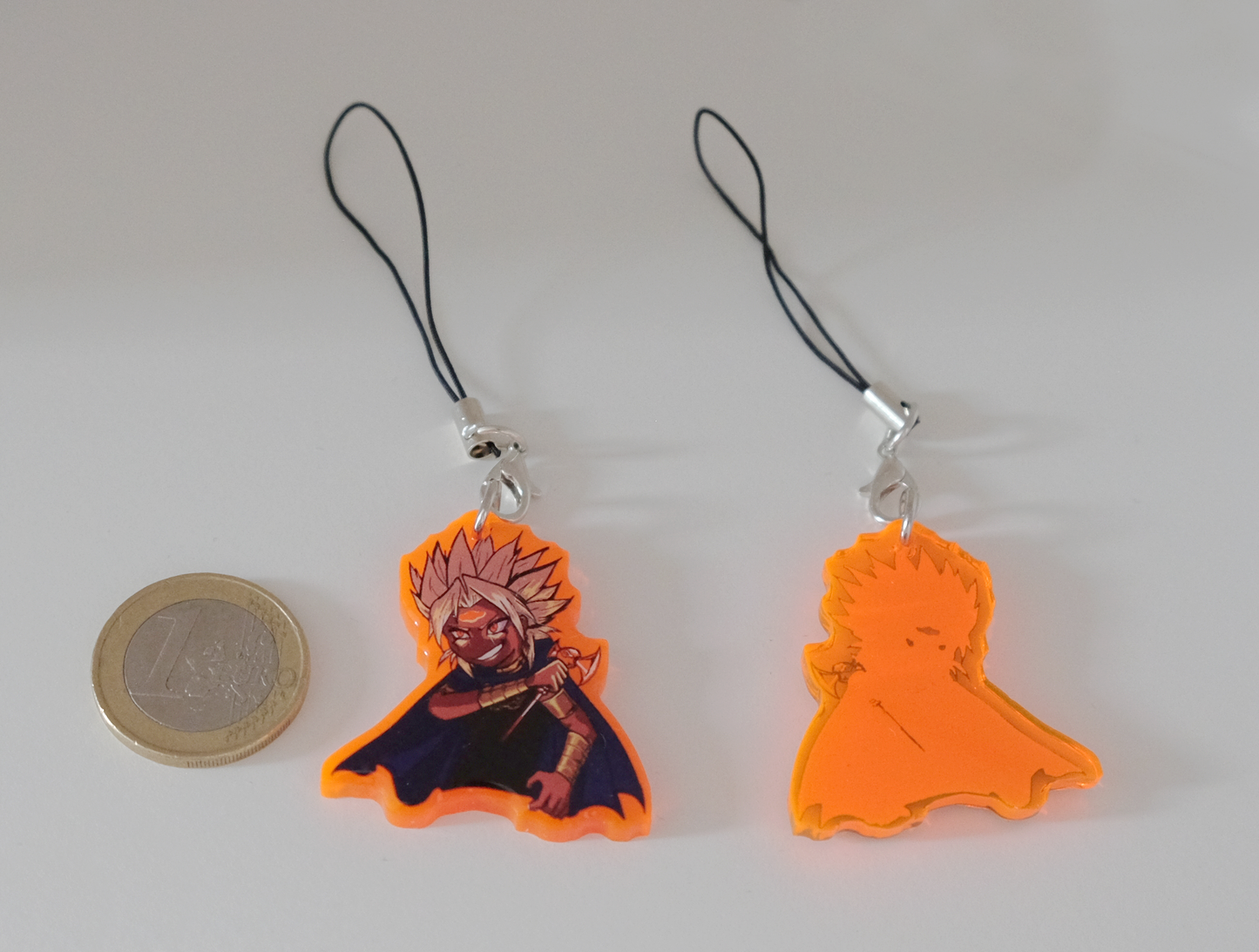 Yu-Gi-Oh! fluorescent charms - one sided acrylic keychains