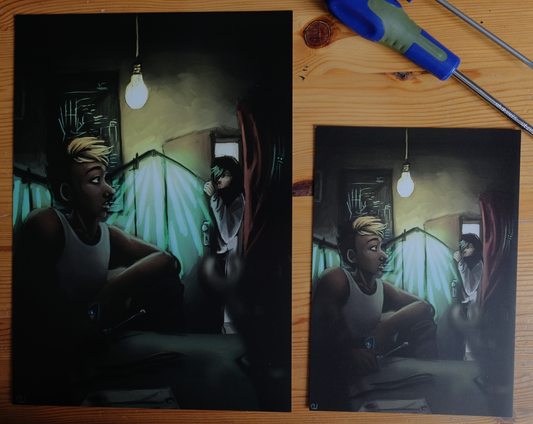 Zero Percent (original art): The Technician - Print