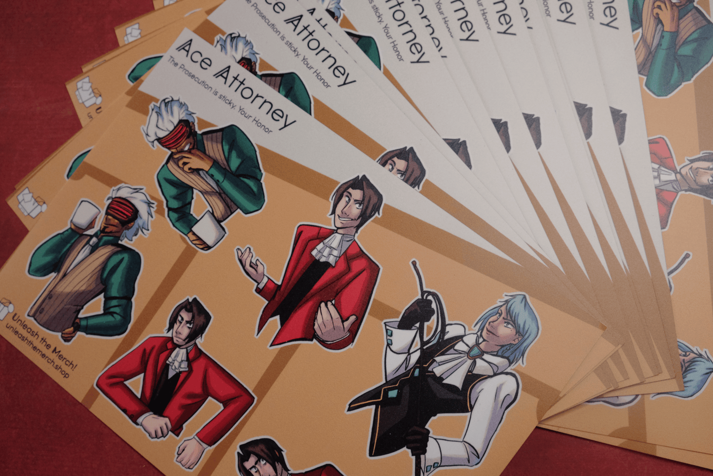 Ace Attorney Sticker Sheets - Stickers - Unleash The Merch!