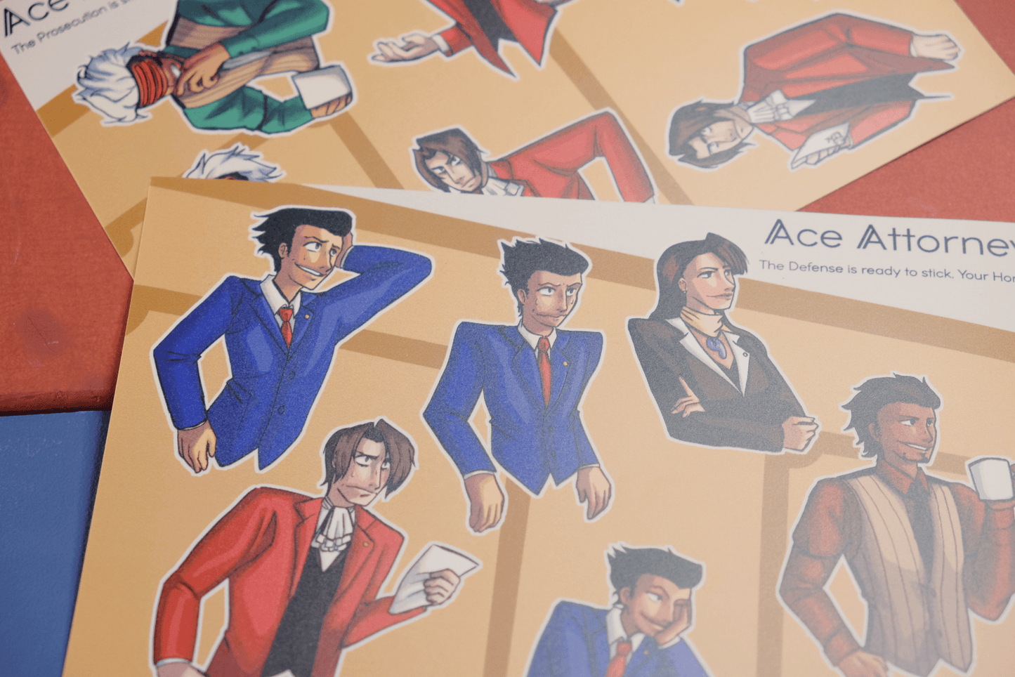 Ace Attorney Sticker Sheets - Stickers - Unleash The Merch!