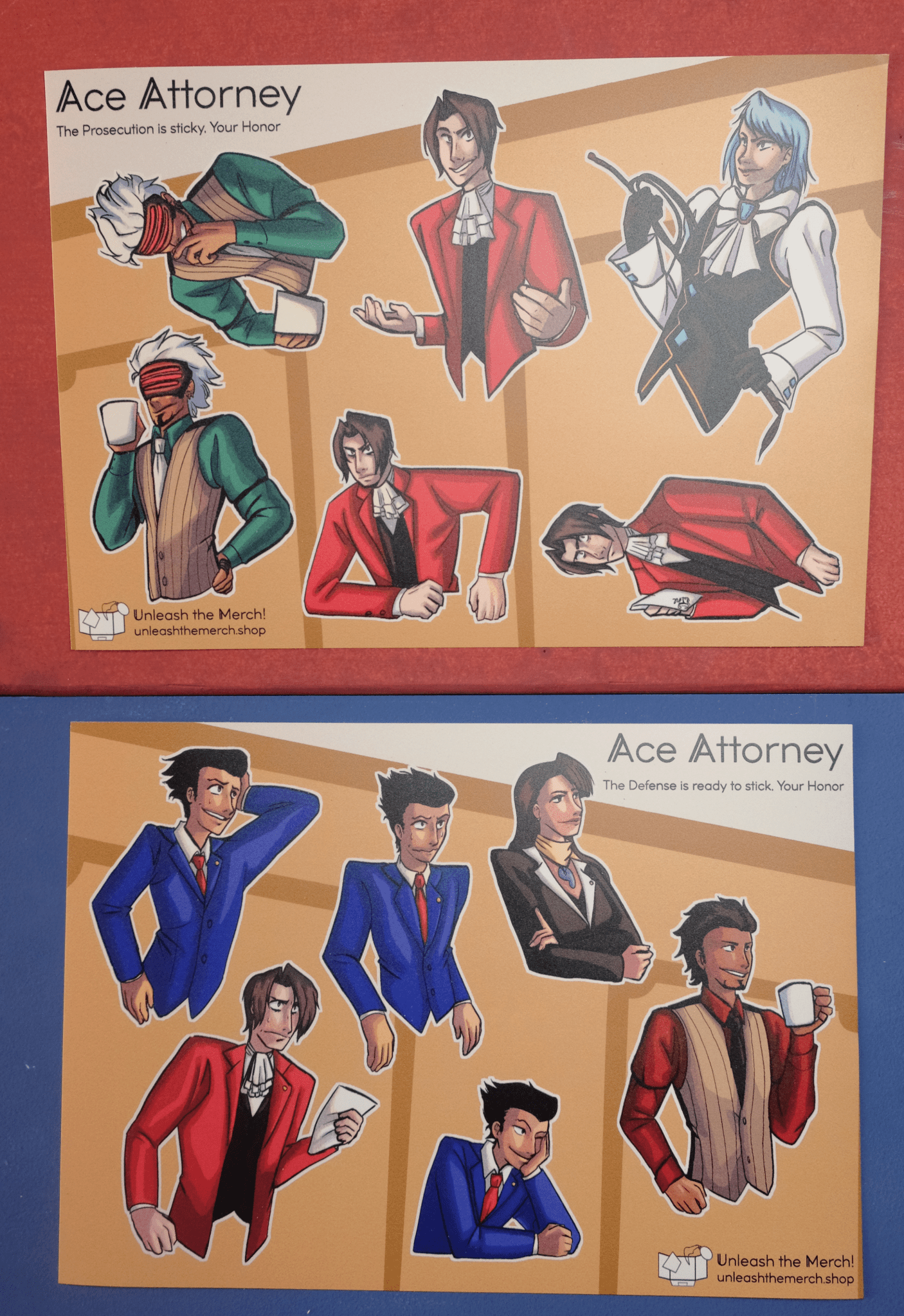 Ace Attorney Sticker Sheets - Stickers - Unleash The Merch!