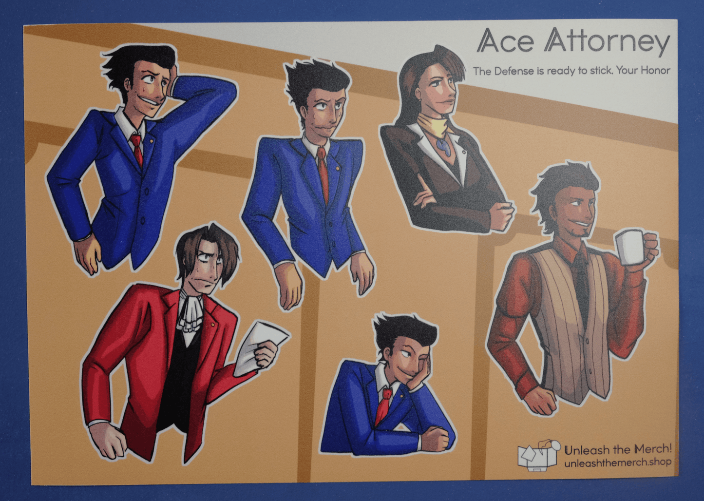 Ace Attorney Sticker Sheets - Stickers - Unleash The Merch!