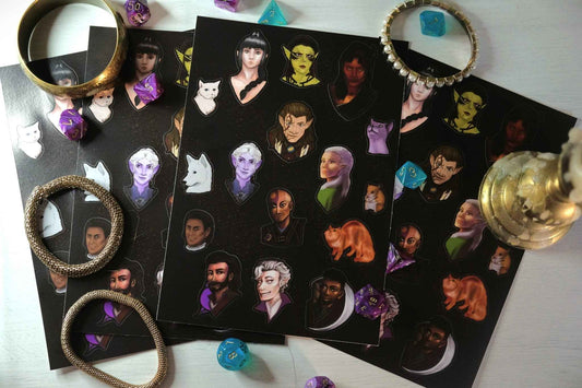 Baldur's Gate 3 Sticker Sheet
