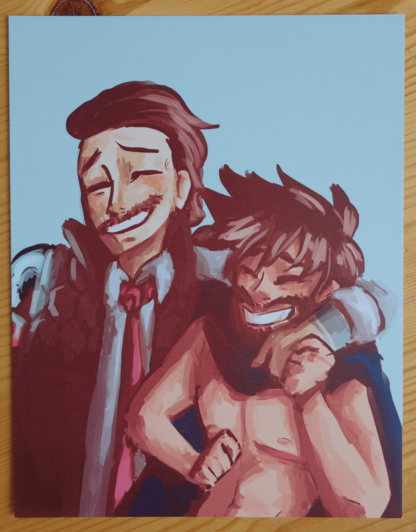Borderlands: Reunion of Rhys and Vaughn - Print - Art Print - Unleash The Merch!