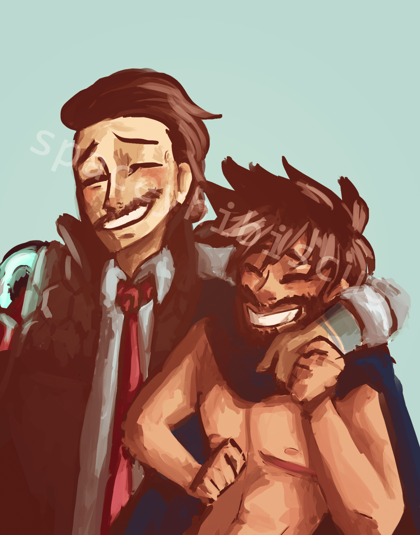 Borderlands: Reunion of Rhys and Vaughn - Print - Art Print - Unleash The Merch!