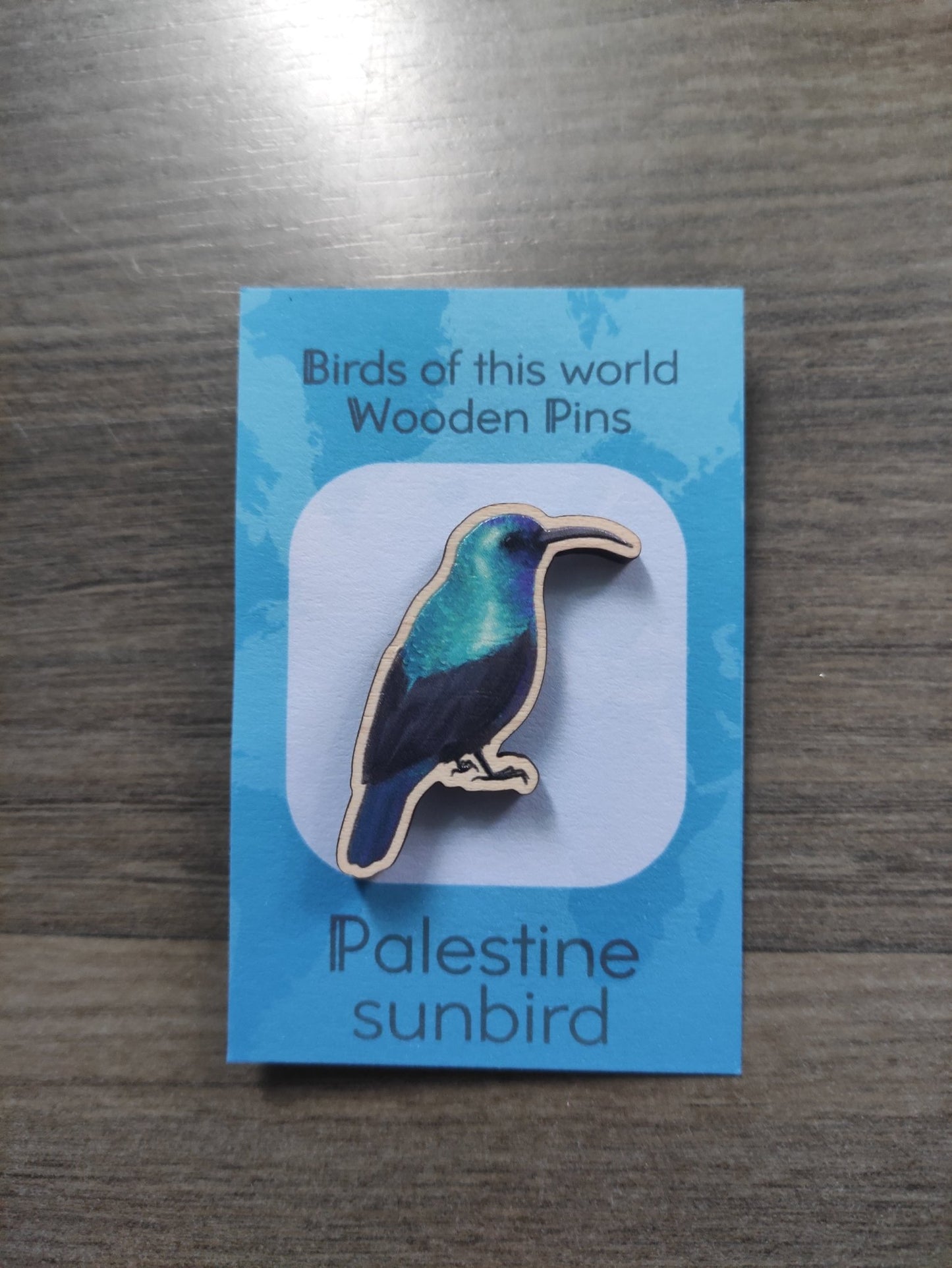 Merch for Palestine: Palestine Sun Bird - Wooden Pin - Wooden Pin Badges - Unleash The Merch!