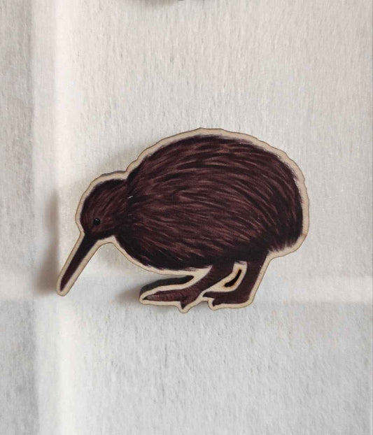 Oceanic Birds: Kiwi - Wooden Pin