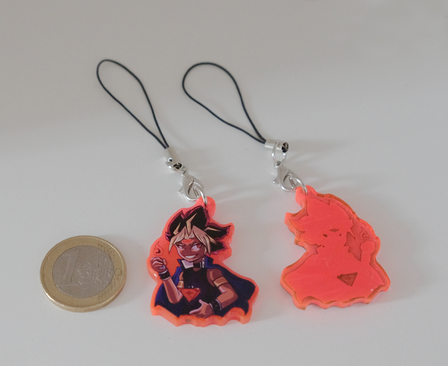 Yu-Gi-Oh! fluorescent charms - one sided acrylic keychains