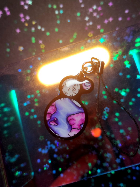 Planet Pride: Transgender - Single-sided acrylic keychain