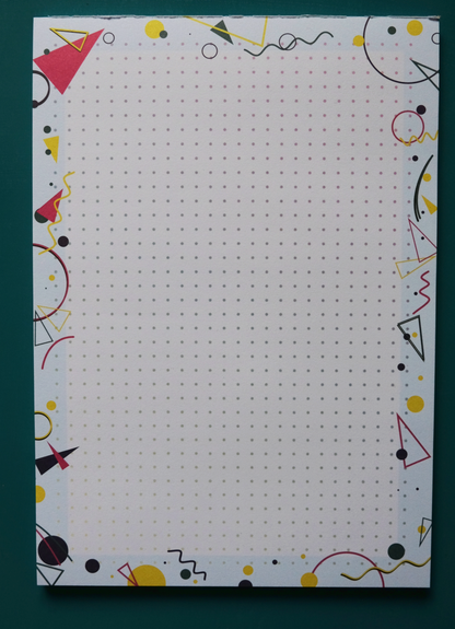 Dotted Notepad - 80's pattern