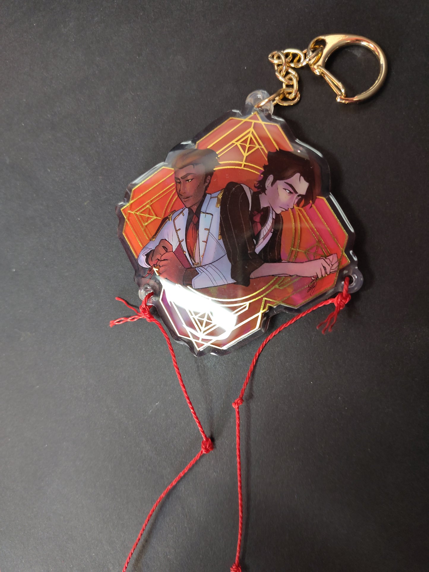 Arcane (JayVik): Broken strings of fate - double-sided acrylic charm