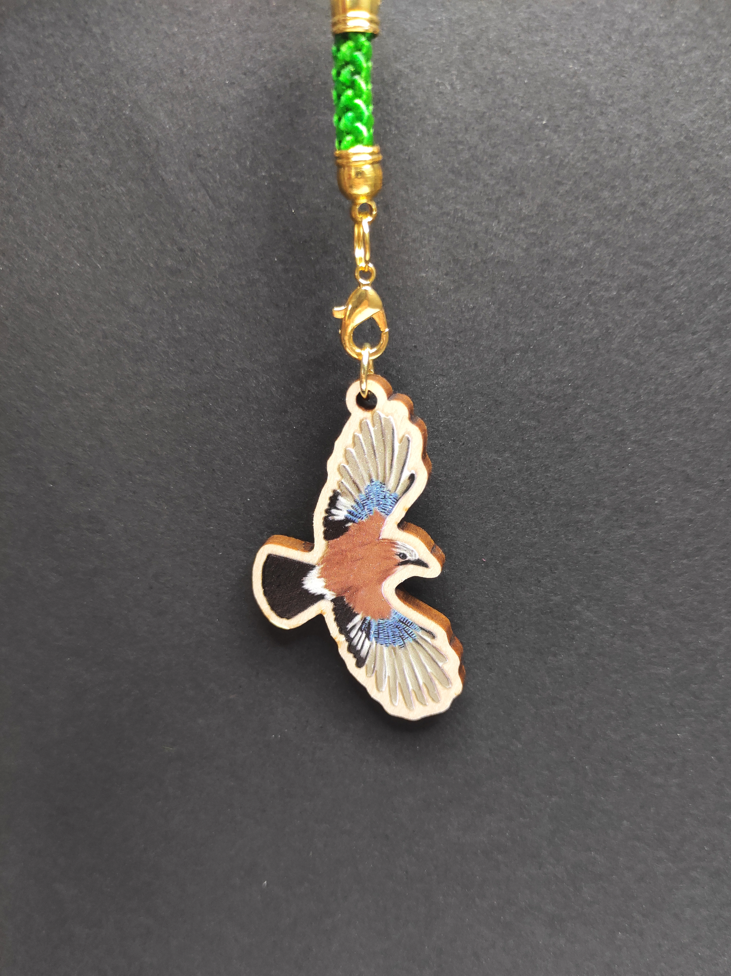 Eurasian Birds: Eurasian Jay - Wooden Charm