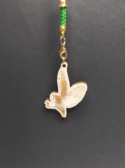 Eurasian Birds: Barn Owl - Wooden Charm