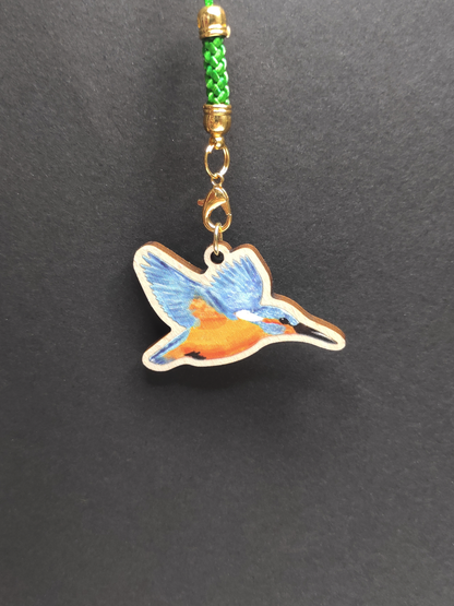 Eurasian Birds: Kingfisher - Wooden Charm