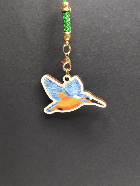 Eurasian Birds: Kingfisher - Wooden Charm