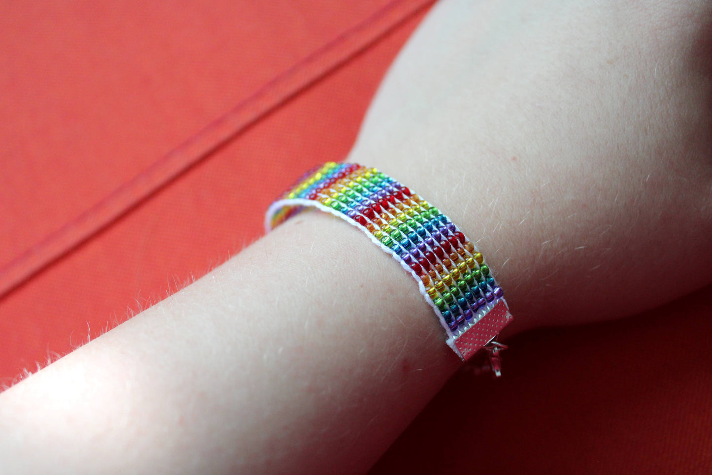 Pride Jewelry: Rainbow pattern - wristband