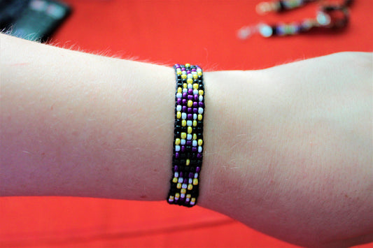 Pride Jewelry: Nonbinary pattern - wristband