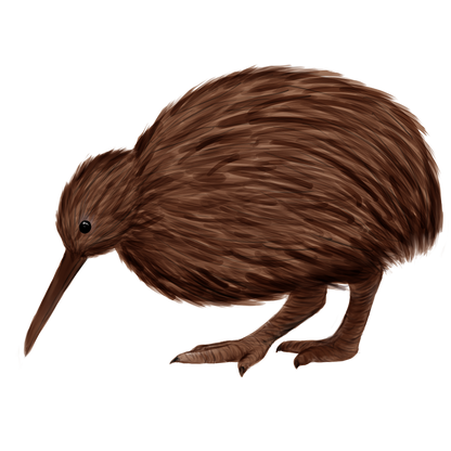 Eurasian Birds: Kiwi - Wooden Charm