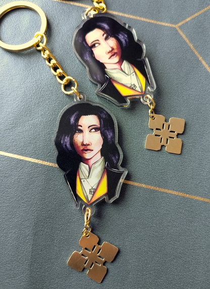 Clair Obscure: Expedition 33 - acrylic keychains with metal pendants