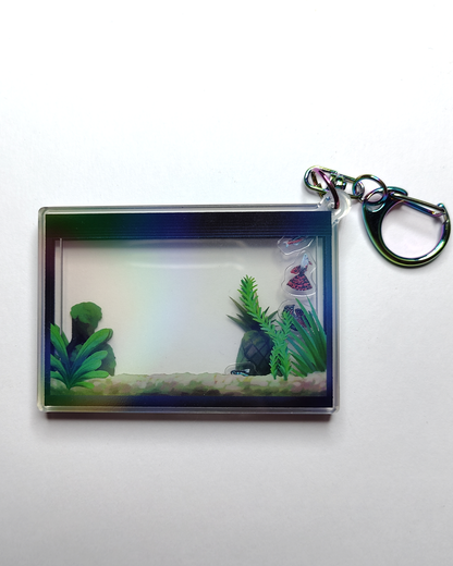 Man, I Love Fish: Saltwater aquarium - Shaker charm