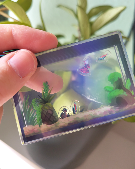 Man, I Love Fish: Saltwater aquarium - Shaker charm