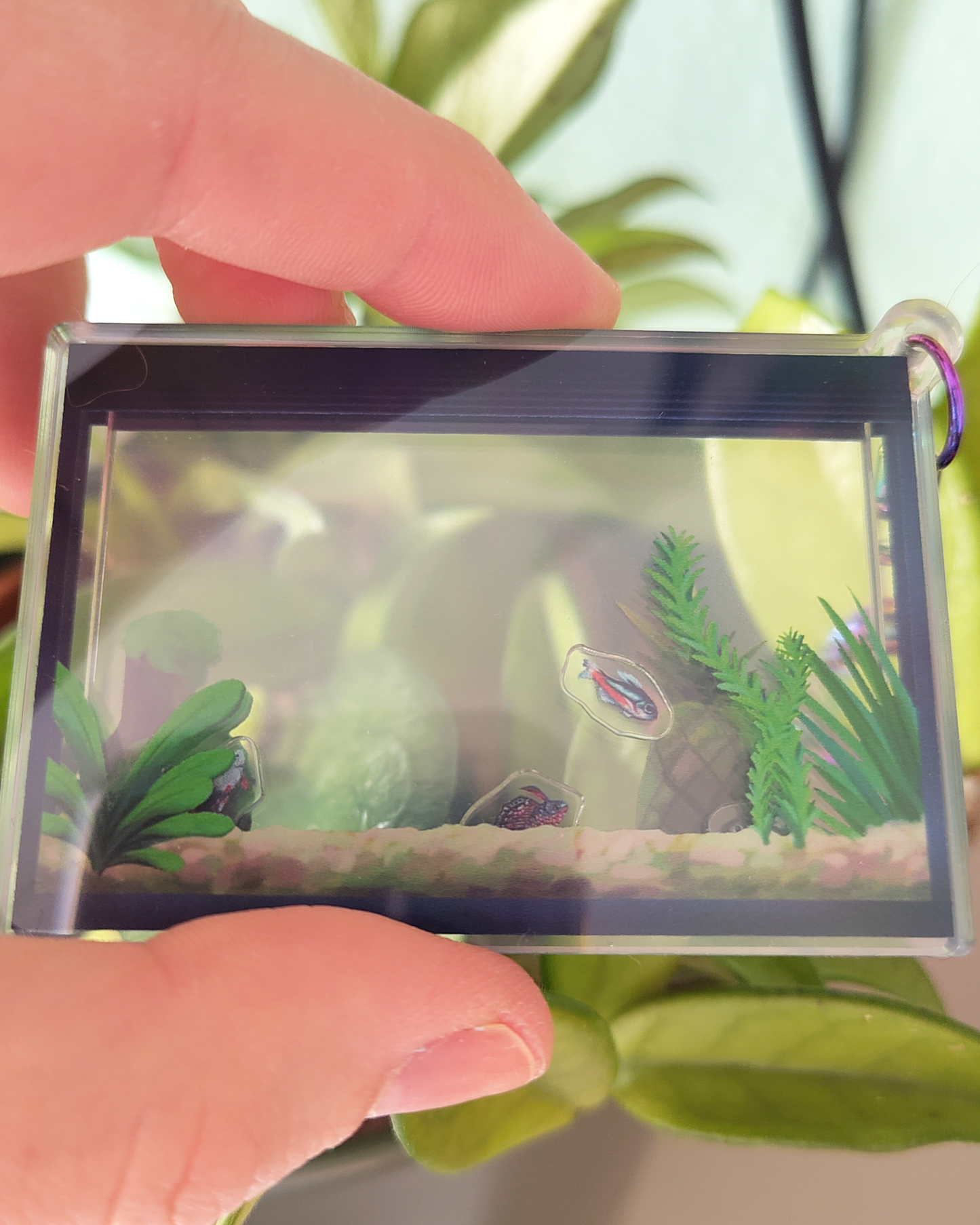 Man, I Love Fish: Saltwater aquarium - Shaker charm