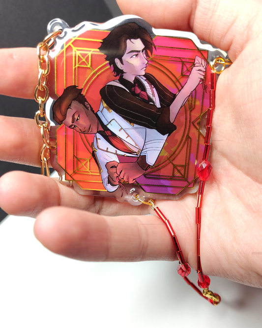 Arcane (JayVik): Broken strings of fate - double-sided acrylic charm