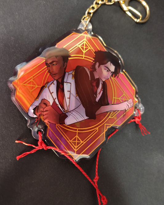 Arcane (JayVik): Broken strings of fate - double-sided acrylic charm