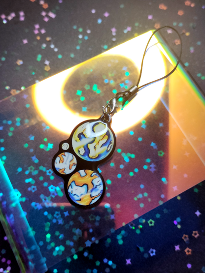 Planet Pride: Aromantic-Asexual - Single-sided acrylic keychain