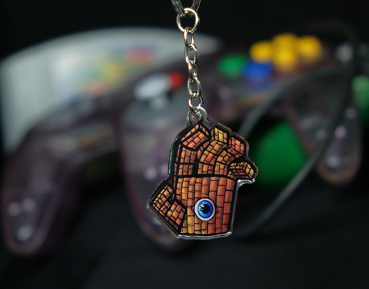 Super Mario 64: Eyerok - Double-sided clear acrylic keychain