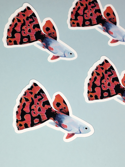 Man, I Love Fish: Guppy - Sticker