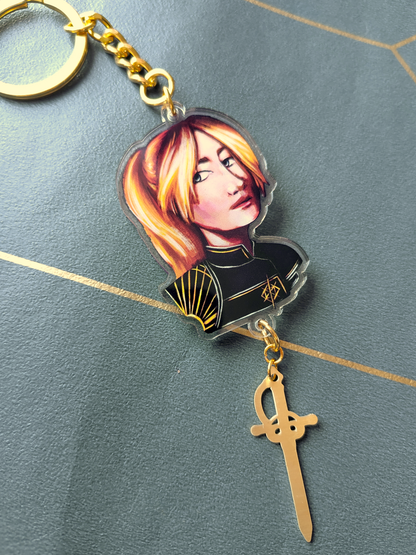 Clair Obscure: Expedition 33 - acrylic keychains with metal pendants