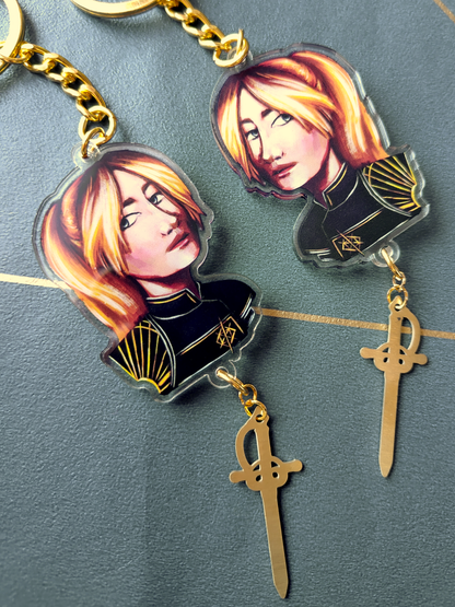 Clair Obscure: Expedition 33 - acrylic keychains with metal pendants