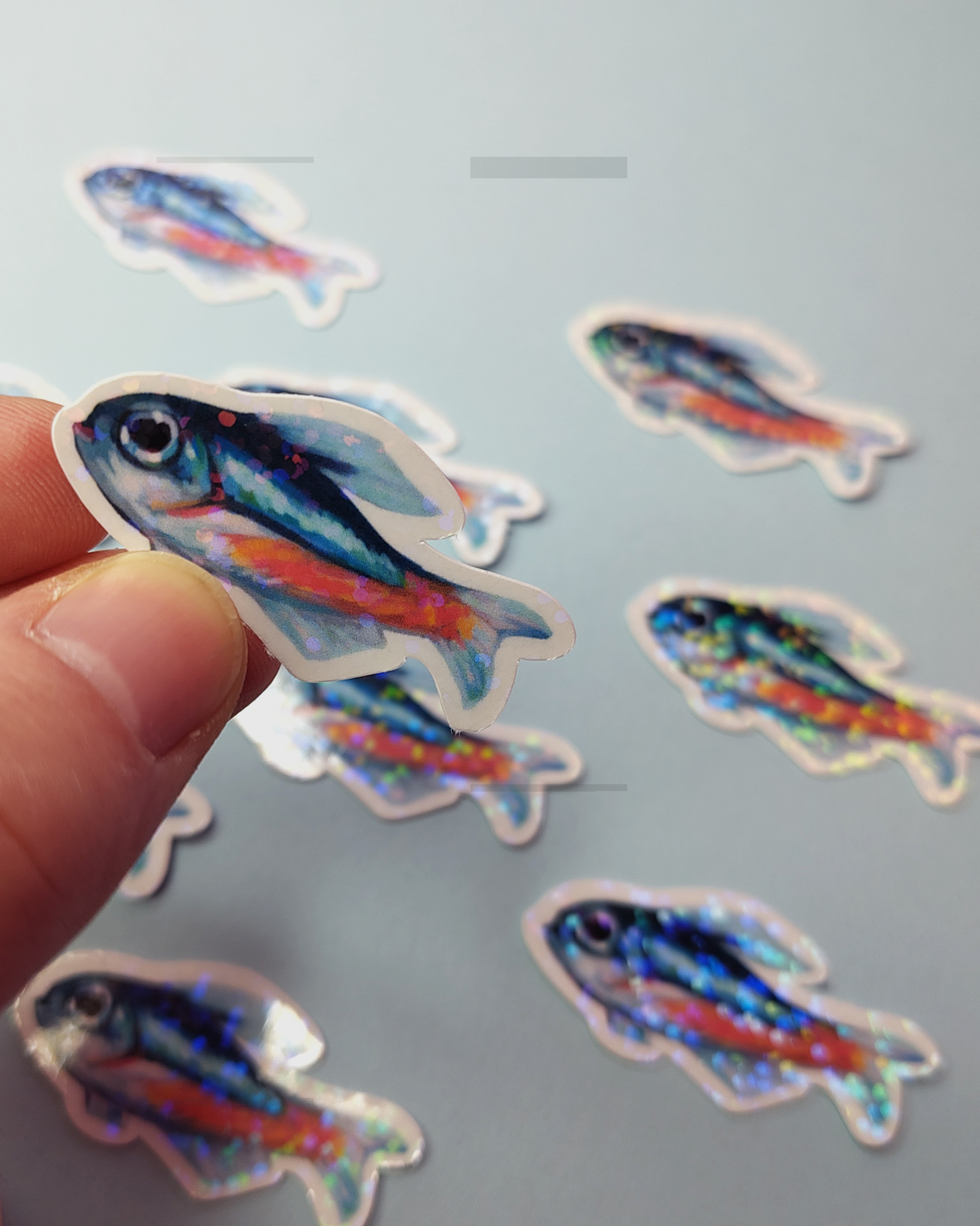 Man, I Love Fish: Neon tetra - Sticker