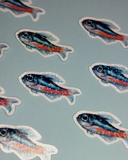 Man, I Love Fish: Neon tetra - Sticker