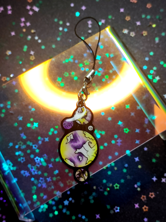 Planet Pride: Non-binary Single-sided acrylic keychain