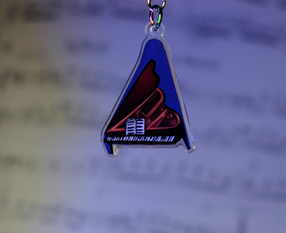 Super Mario 64: Haunted Piano - Double-sided acrylic keychain