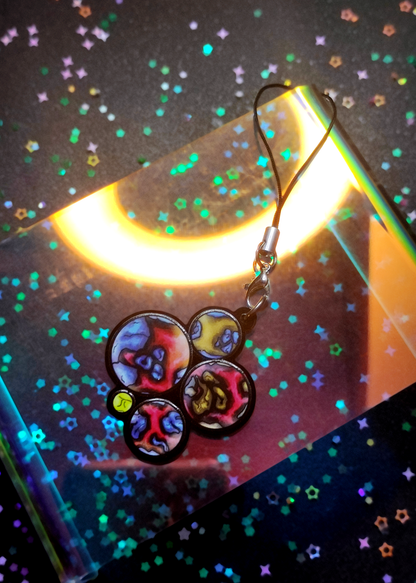 Planet Pride: Polyamory - Single-sided acrylic keychain