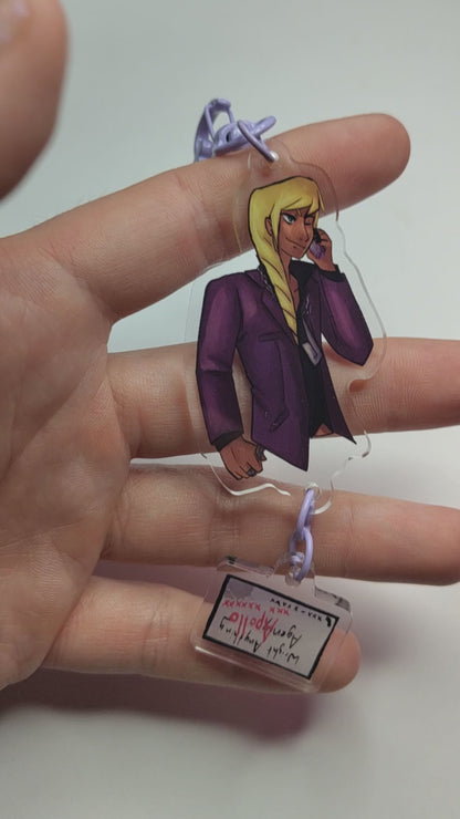 Ace Attorney(Klappollo/Kyodoroki): Love's Calling - Double sided acrylic keychain