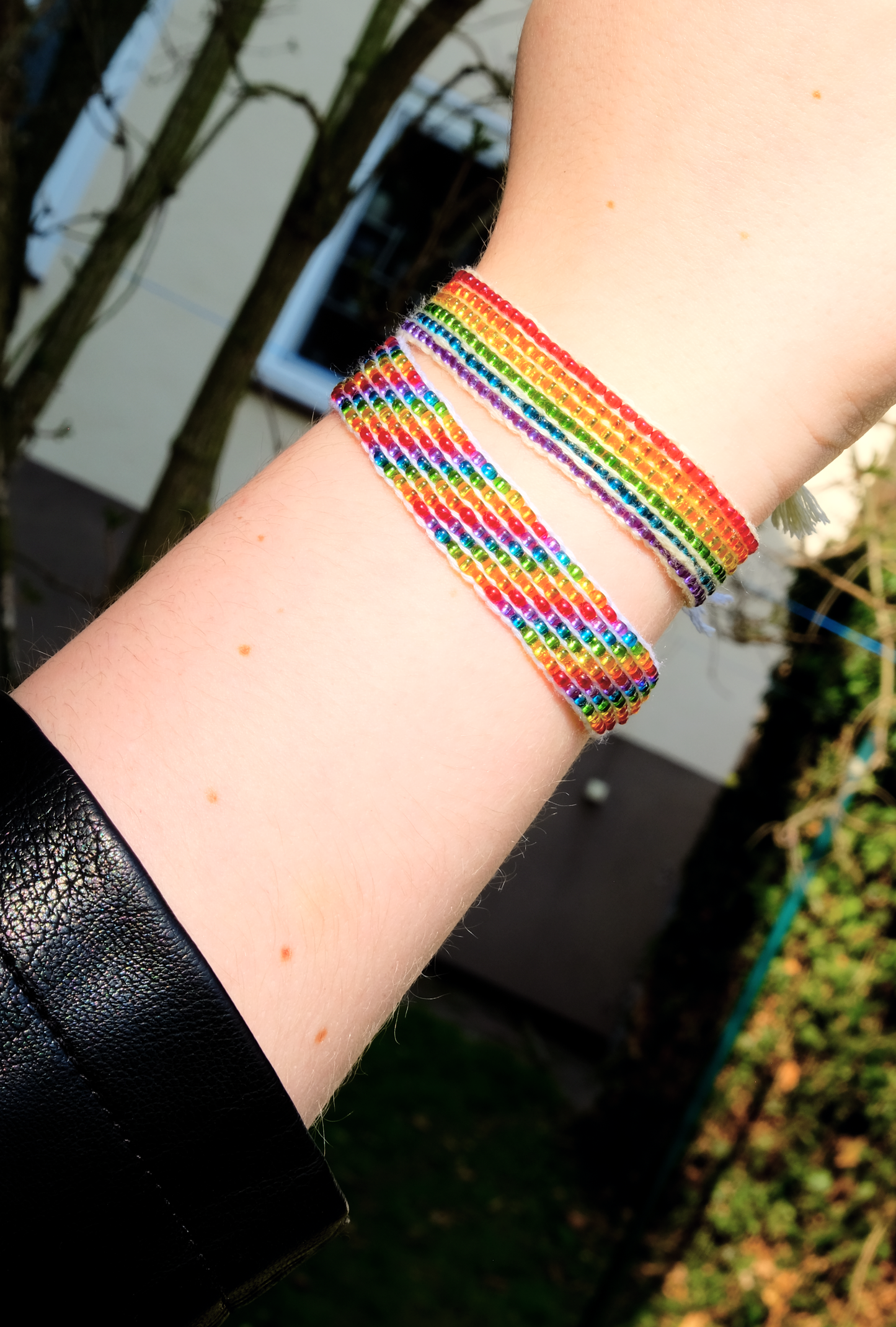 Pride Jewelry: Rainbow pattern - wristband