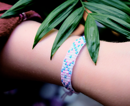 Pride Jewelry: Transgender pattern - wristband