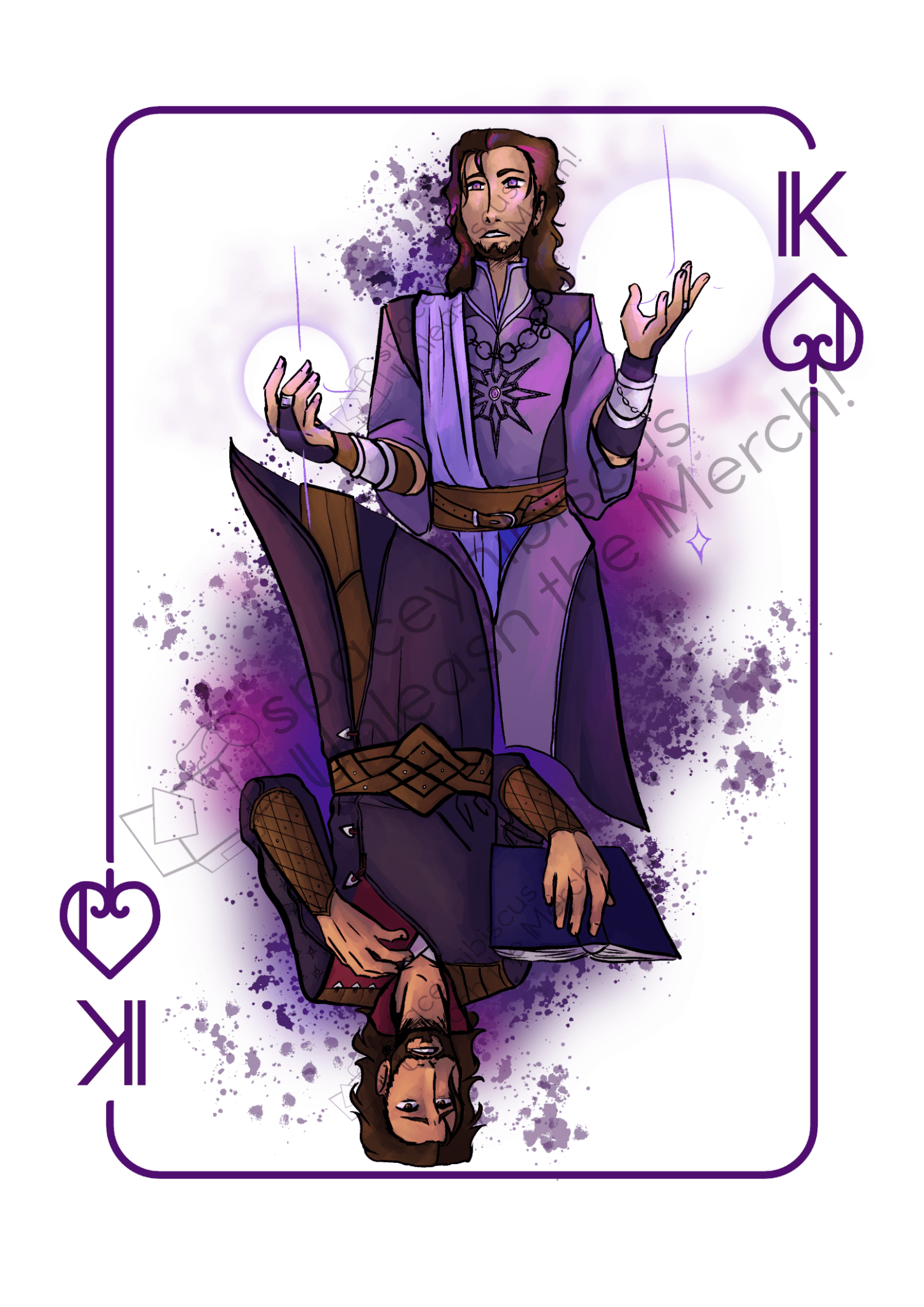 Baldur's Gate 3: Gale - Playing Card Print - Art Print - Unleash The Merch!