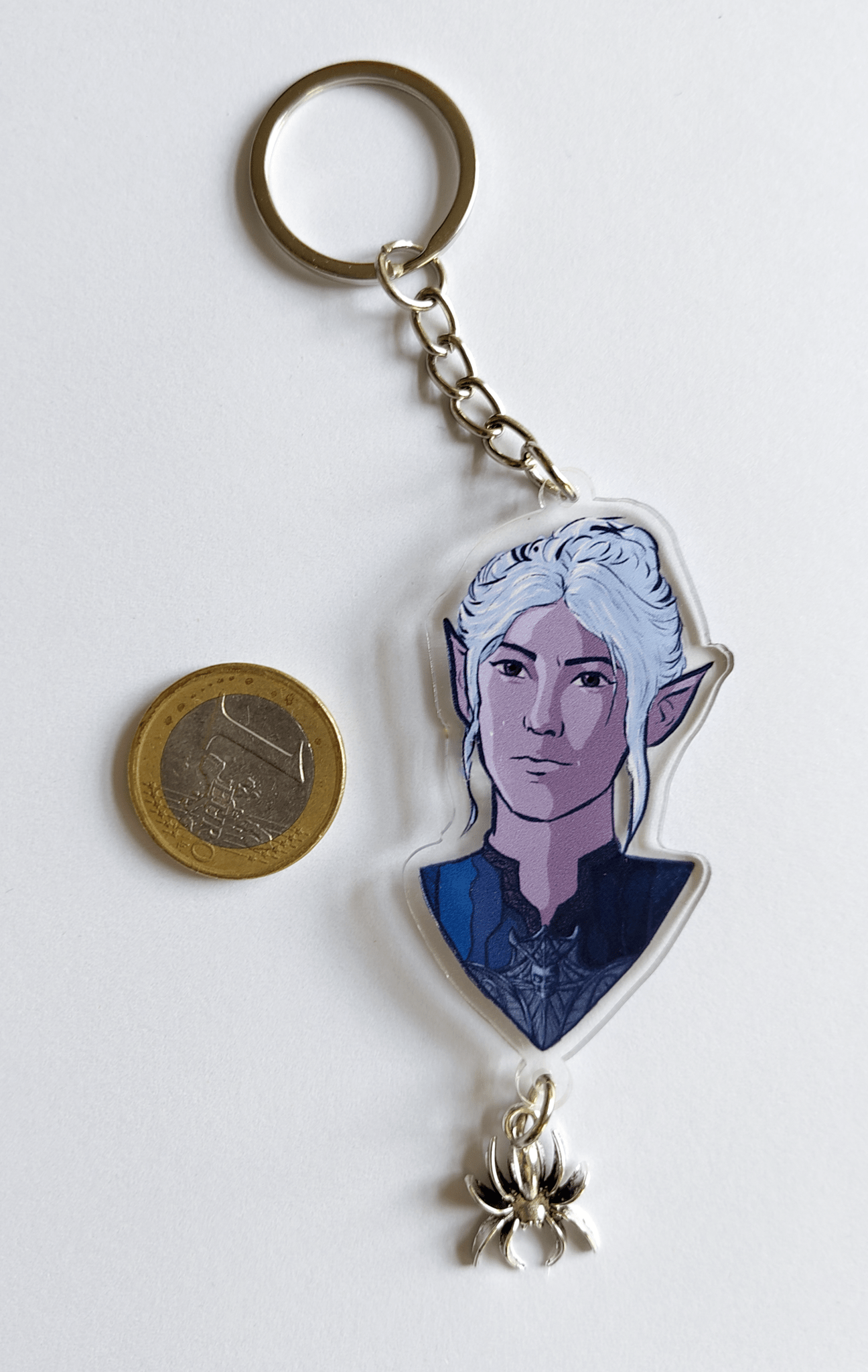 Baldur's Gate 3: Minthara - double sided acrylic keychain with extra pendant - Acrylic Charm - Unleash The Merch!