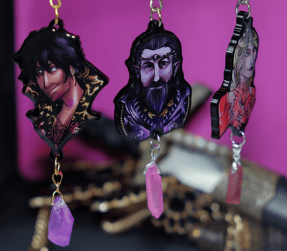 Baldur's Gate 3: The Chosen Three - Single - sided acyrlic keychain with Netherstone - Acrylic Charm - Unleash The Merch!