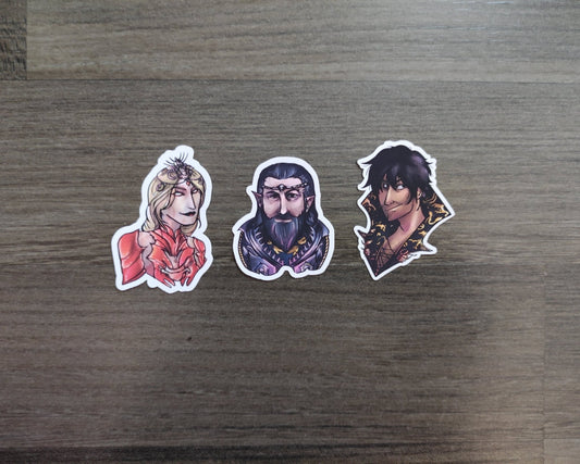 Baldur's Gate 3: The Chosen Three - Stickers - Stickers - Unleash The Merch!