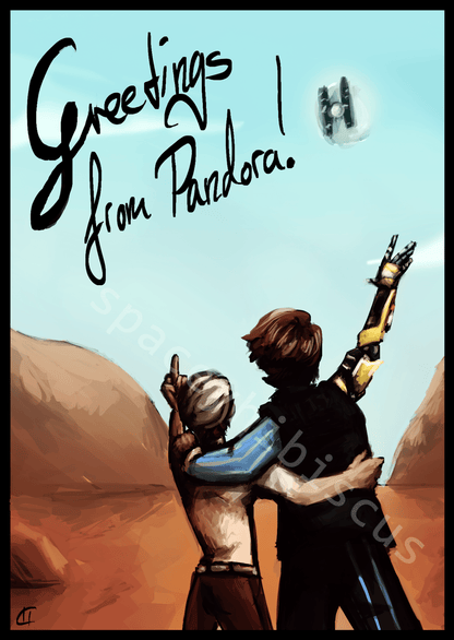 Borderlands: Greetings from Pandora! - Print - Art Print - Unleash The Merch!